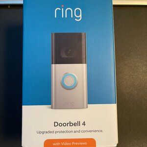 NEW, Sealed Ring Doorbell 4 with Video Previews